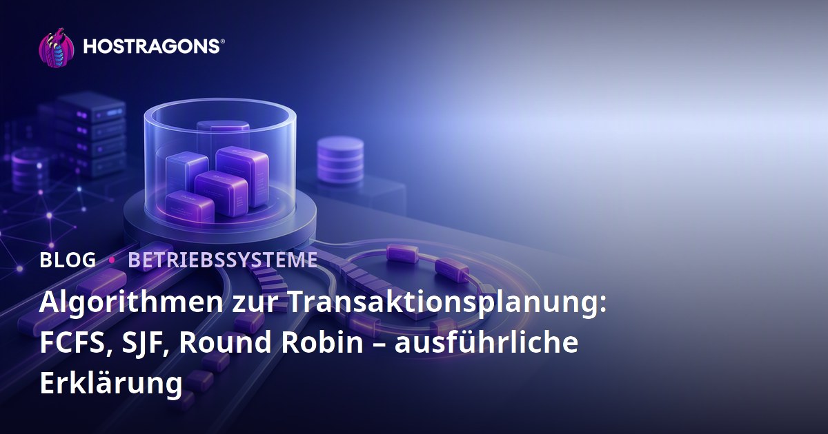 Algorithmen zur Transaktionsplanung: FCFS, SJF, Round Robin – ausführliche Erklärung