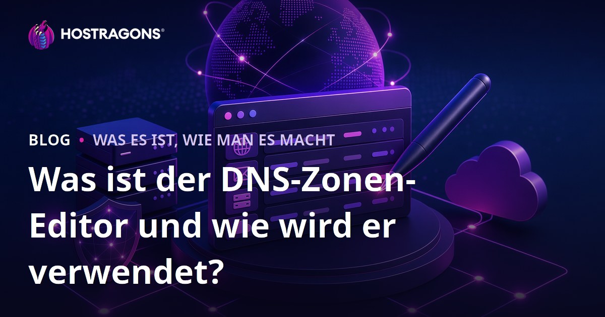 Was ist der DNS-Zonen-Editor und wie wird er verwendet?