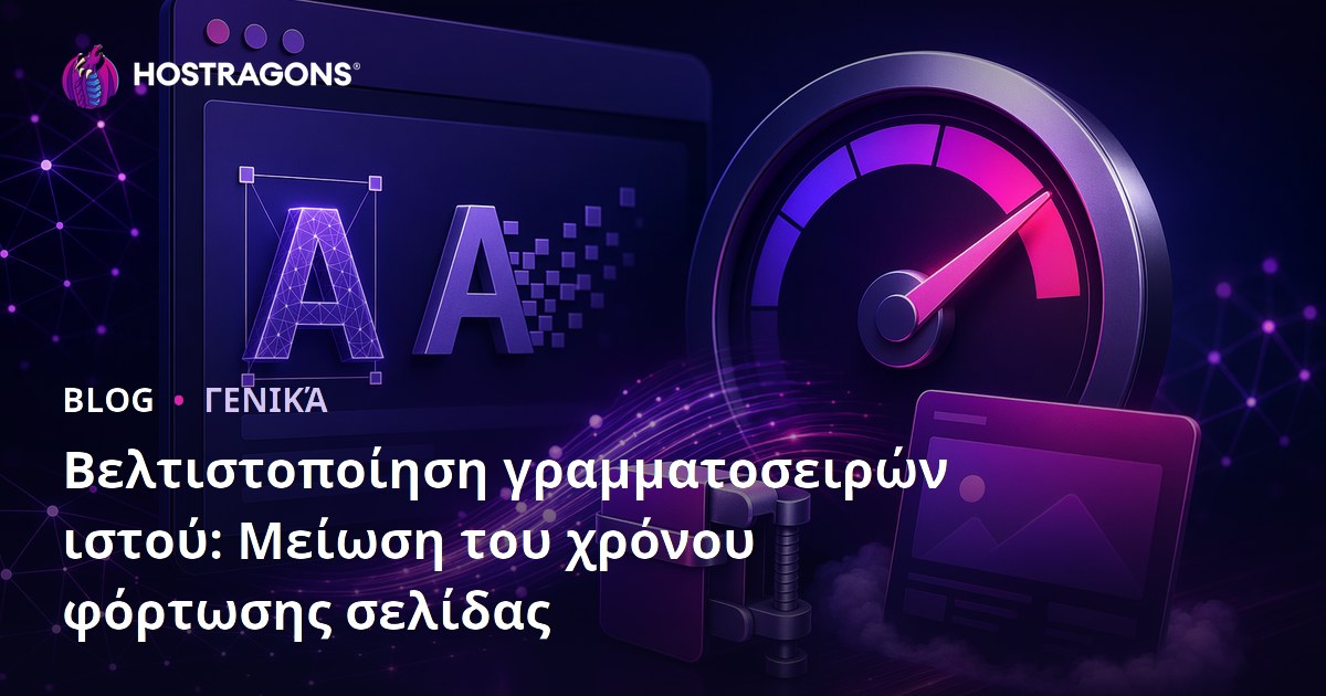 Βελτιστοποίηση γραμματοσειρών ιστού: Μείωση του χρόνου φόρτωσης σελίδας