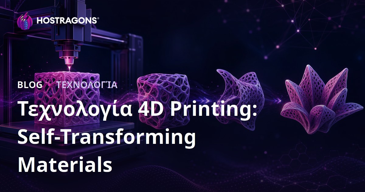 Τεχνολογία 4D Printing: Self-Transforming Materials