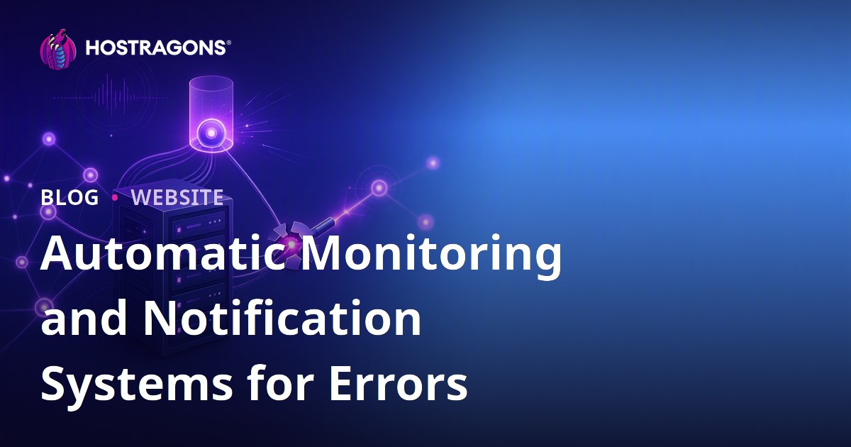 Automatic Monitoring and Notification Systems for Errors