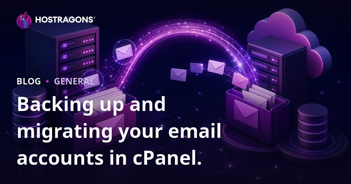 Backing up and migrating your email accounts in cPanel.