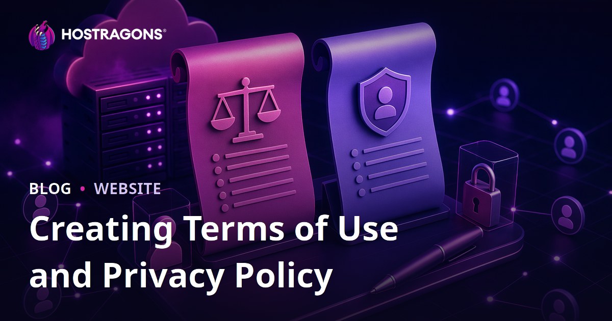 Creating Terms of Use and Privacy Policy