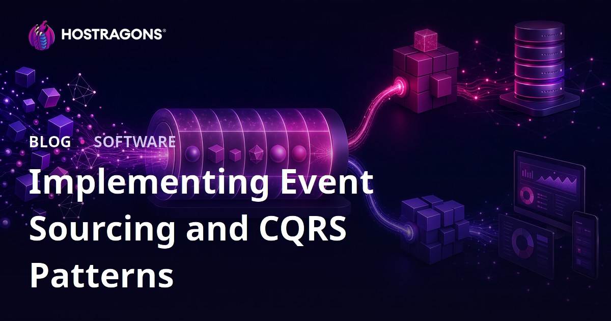 Implementing Event Sourcing and CQRS Patterns