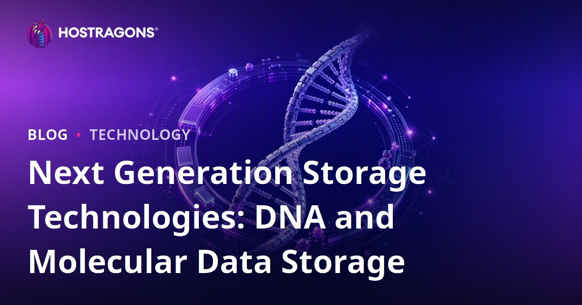 Next Generation Storage Technologies: DNA and Molecular Data Storage