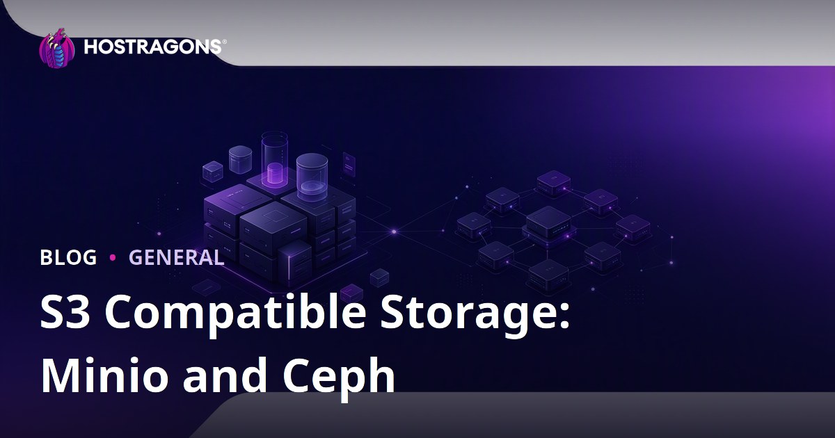 S3 Compatible Storage: Minio and Ceph