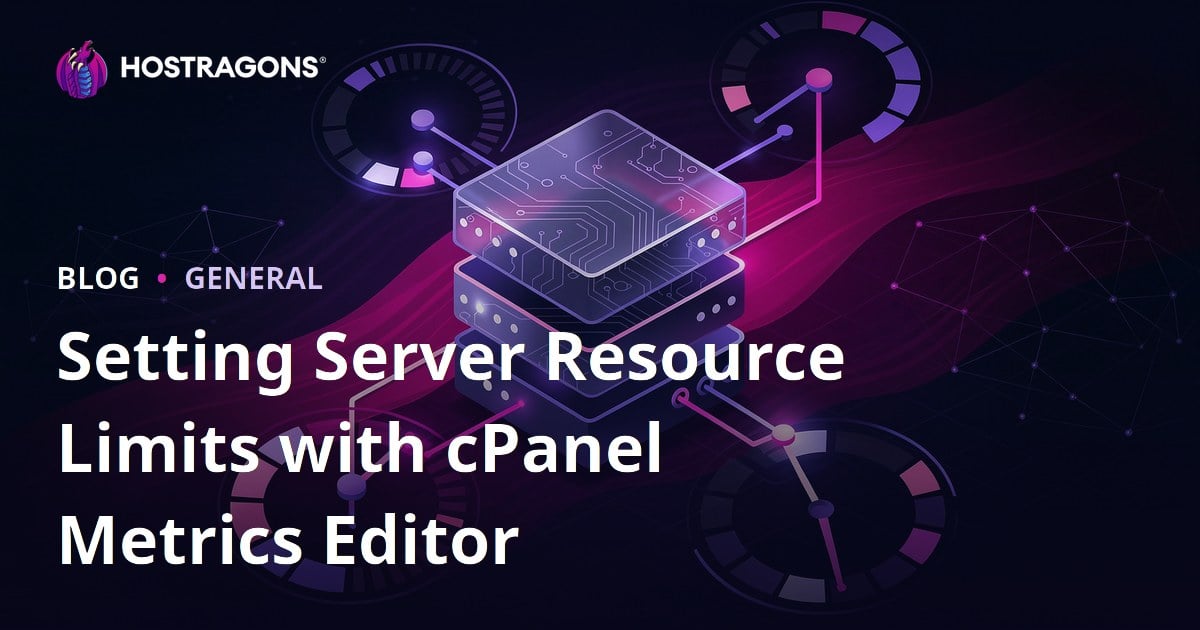 Setting Server Resource Limits with cPanel Metrics Editor