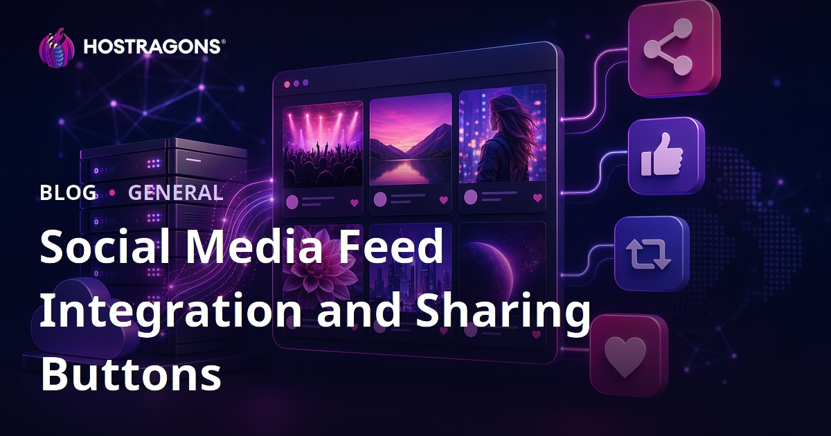 Social Media Feed Integration and Sharing Buttons