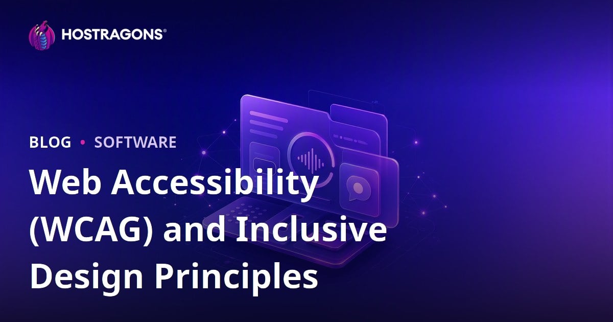 Web Accessibility (WCAG) and Inclusive Design Principles