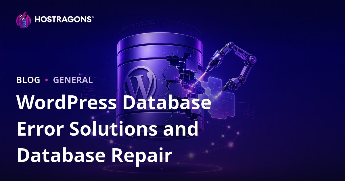 WordPress Database Error Solutions and Database Repair