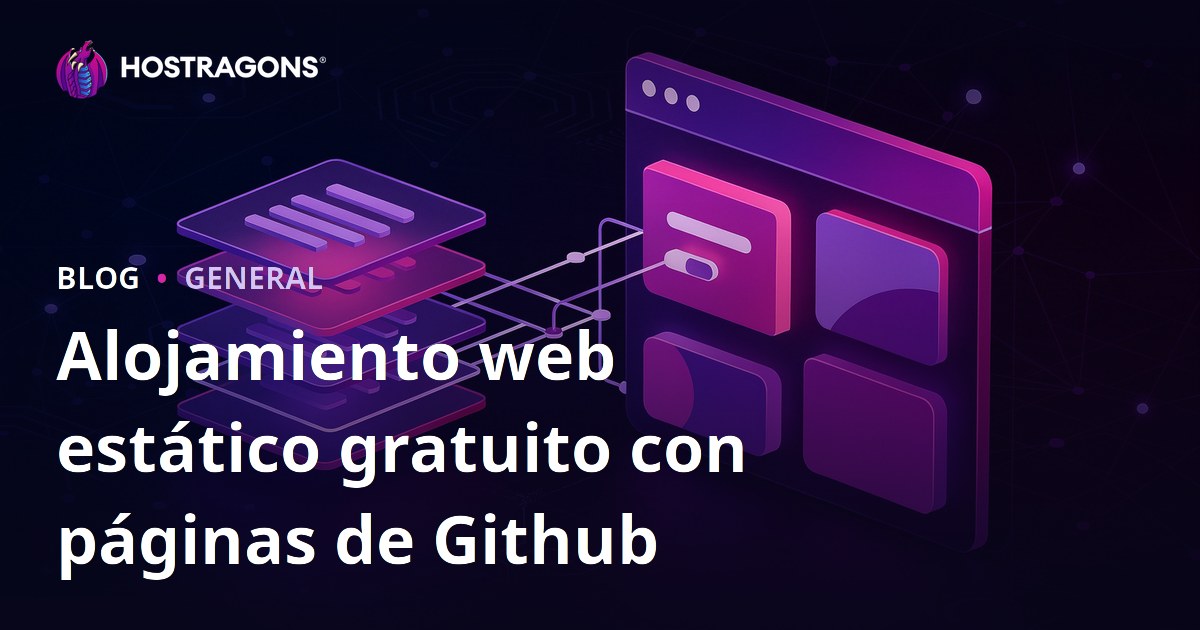 Alojamiento web estático gratuito con páginas de Github