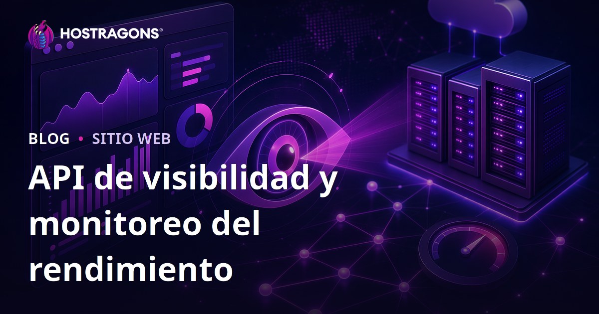 API de visibilidad y monitoreo del rendimiento