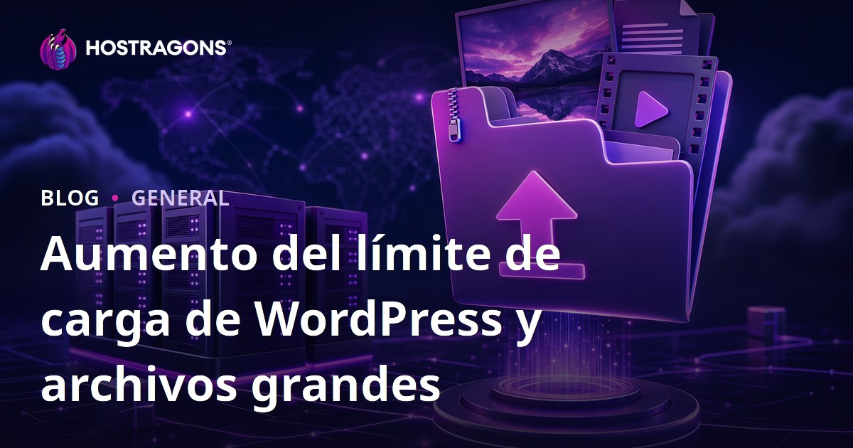 Aumento del límite de carga de WordPress y archivos grandes