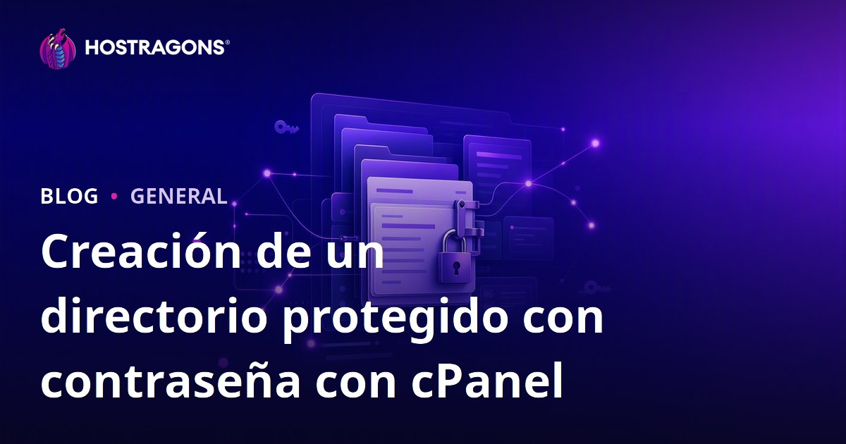 Creación de un directorio protegido con contraseña con cPanel