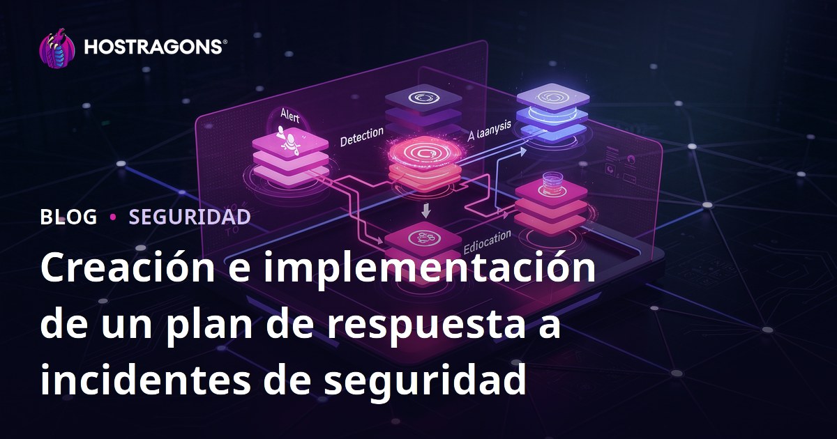 Creación e implementación de un plan de respuesta a incidentes de seguridad