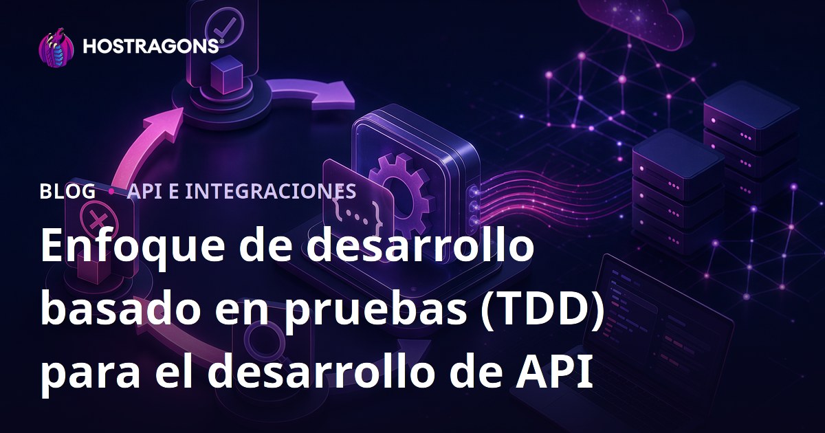 Enfoque de desarrollo basado en pruebas (TDD) para el desarrollo de API