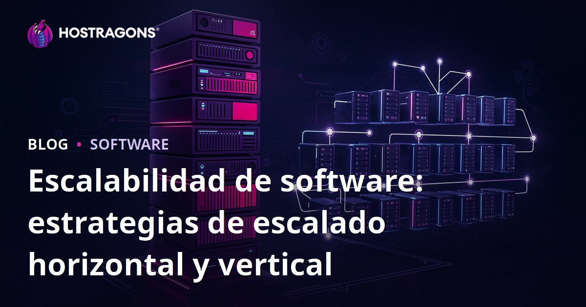 Escalabilidad de software: estrategias de escalado horizontal y vertical