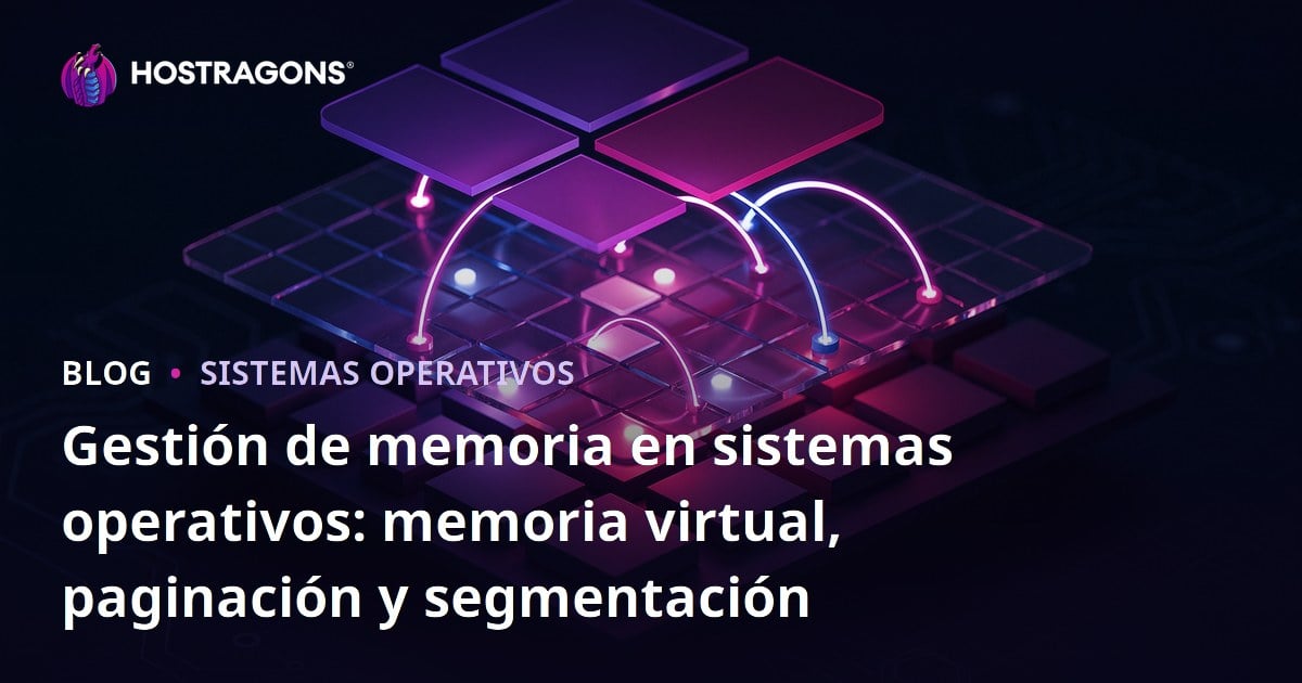 Gestión de memoria en sistemas operativos: memoria virtual, paginación y segmentación