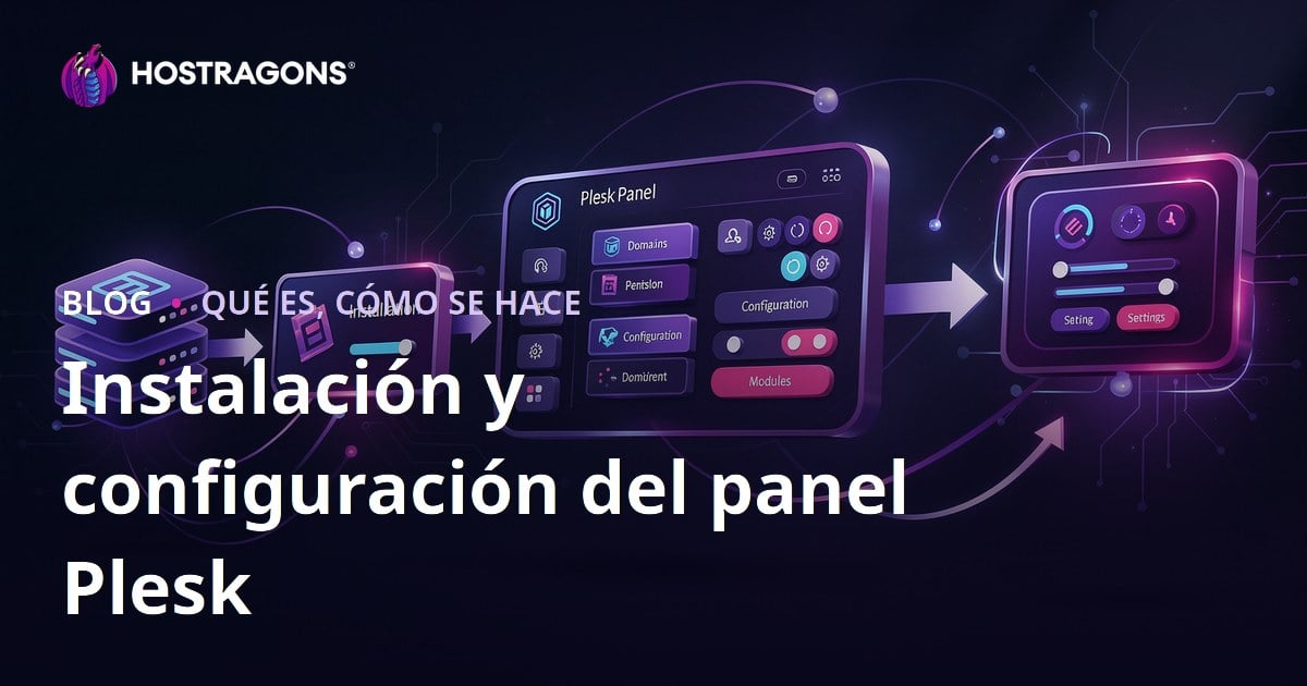 Instalación y configuración del panel Plesk