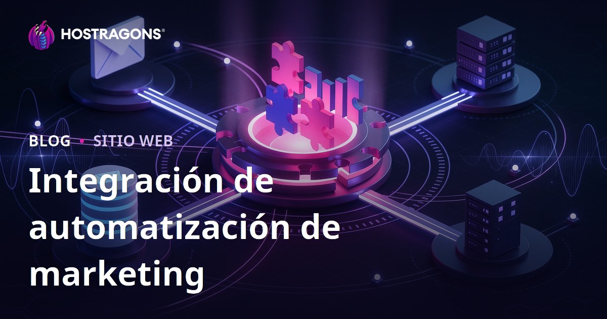 Integración de automatización de marketing