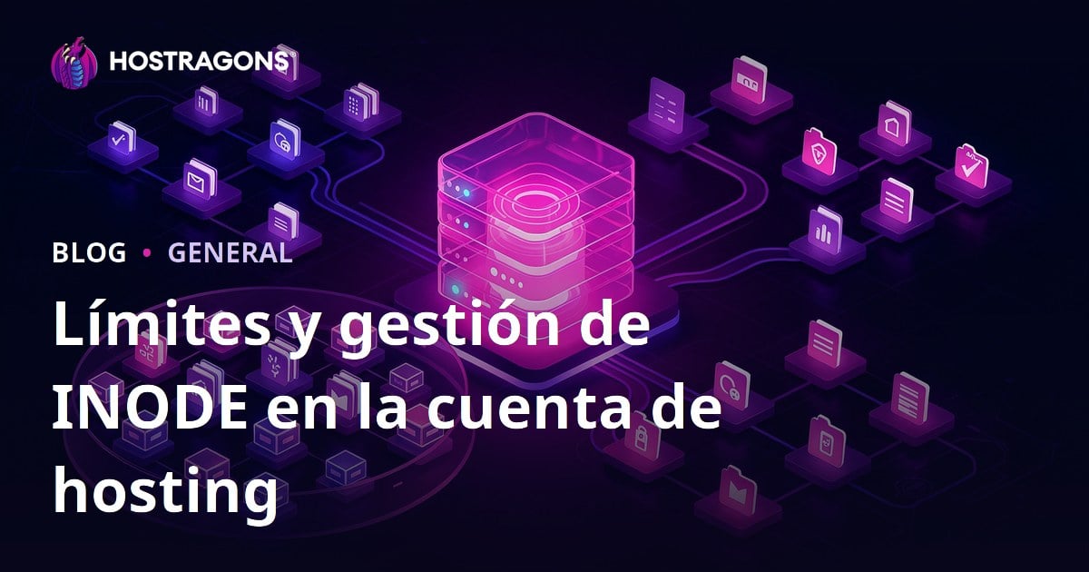 Límites y gestión de INODE en la cuenta de hosting