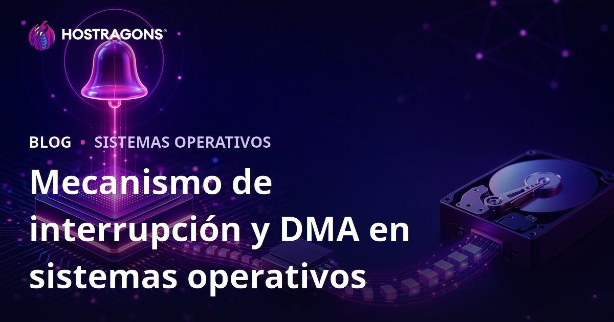 Mecanismo de interrupción y DMA en sistemas operativos