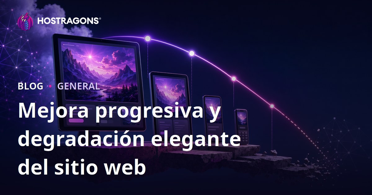 Mejora progresiva y degradación elegante del sitio web