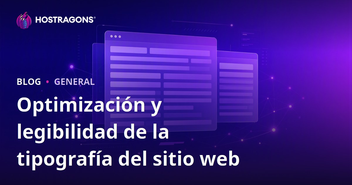 Optimización y legibilidad de la tipografía del sitio web