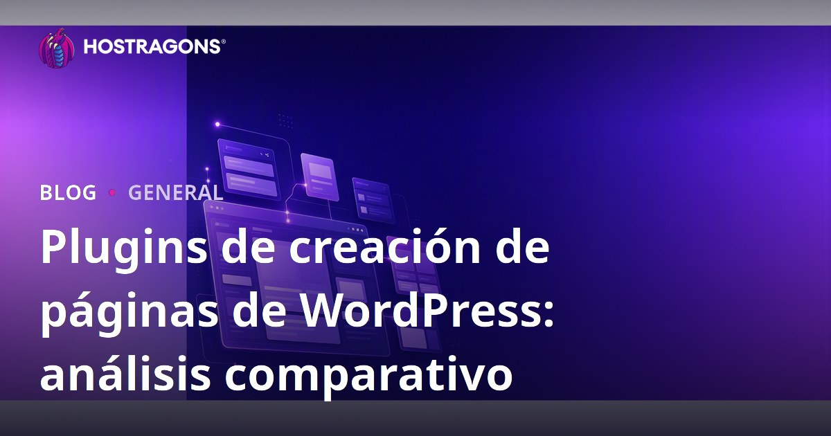 Plugins de creación de páginas de WordPress: análisis comparativo