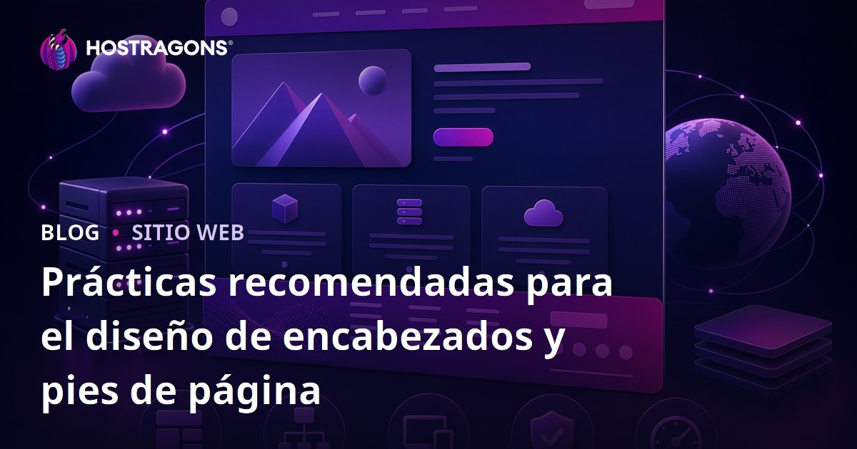 Prácticas recomendadas para el diseño de encabezados y pies de página