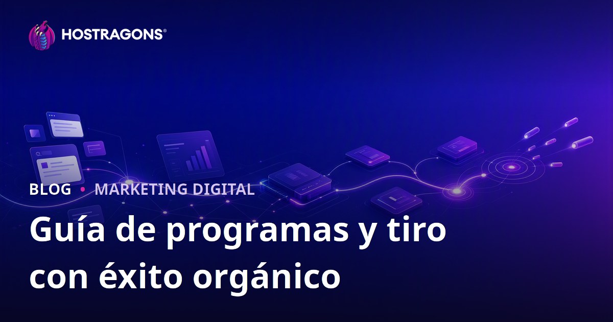Guía de programas y tiro con éxito orgánico