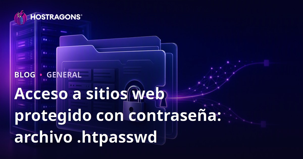 Acceso a sitios web protegido con contraseña: archivo .htpasswd