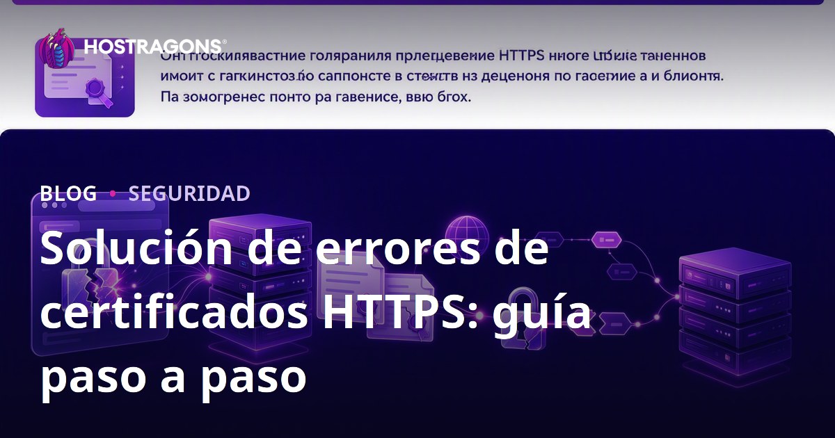Solución de errores de certificados HTTPS: guía paso a paso