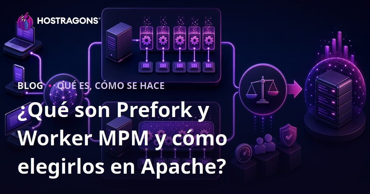 ¿Qué son Prefork y Worker MPM y cómo elegirlos en Apache?