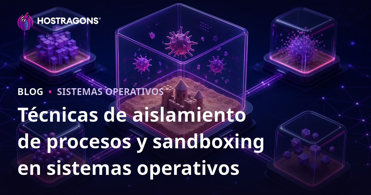 Técnicas de aislamiento de procesos y sandboxing en sistemas operativos