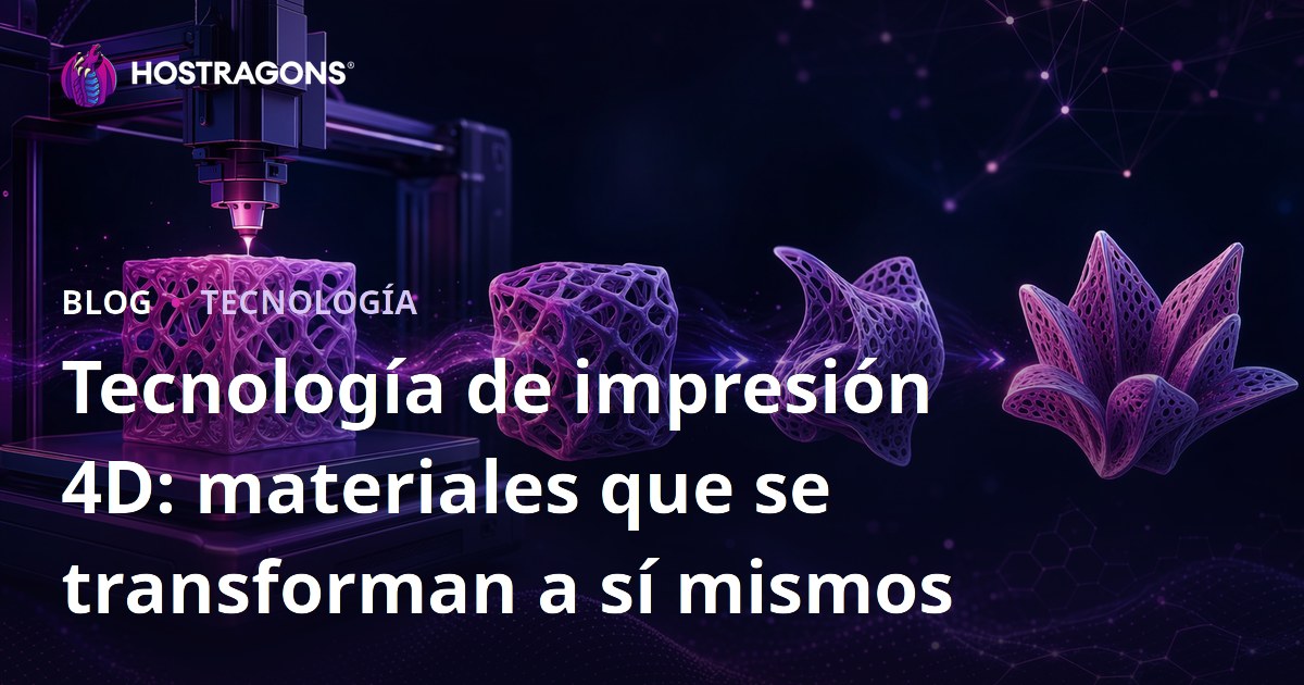 Tecnología de impresión 4D: materiales que se transforman a sí mismos