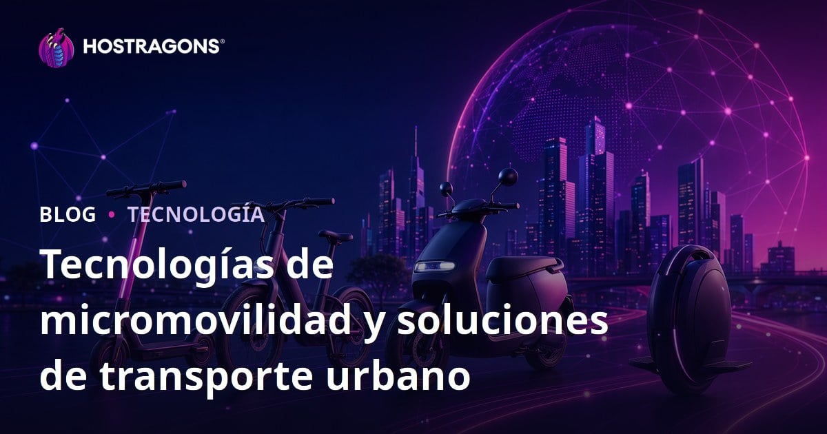 Tecnologías de micromovilidad y soluciones de transporte urbano