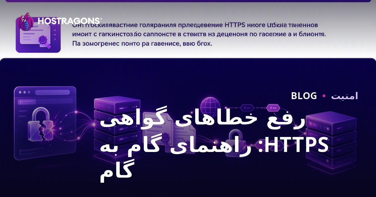 رفع خطاهای گواهی HTTPS: راهنمای گام به گام
