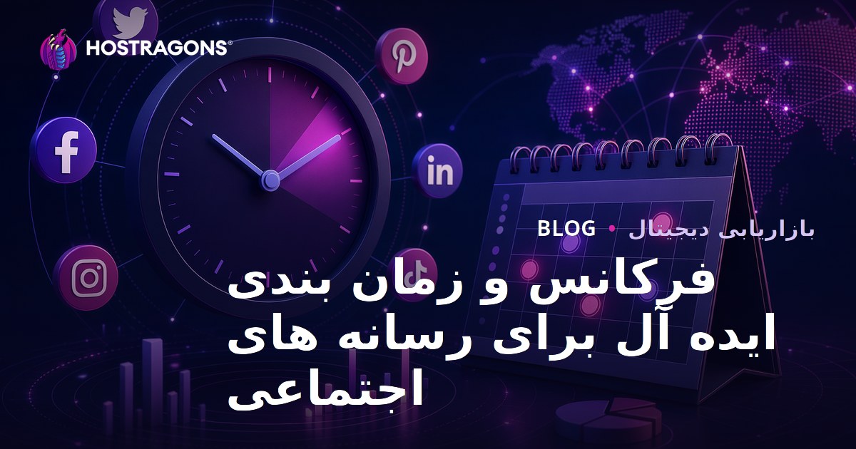 فرکانس و زمان بندی ایده آل برای رسانه های اجتماعی