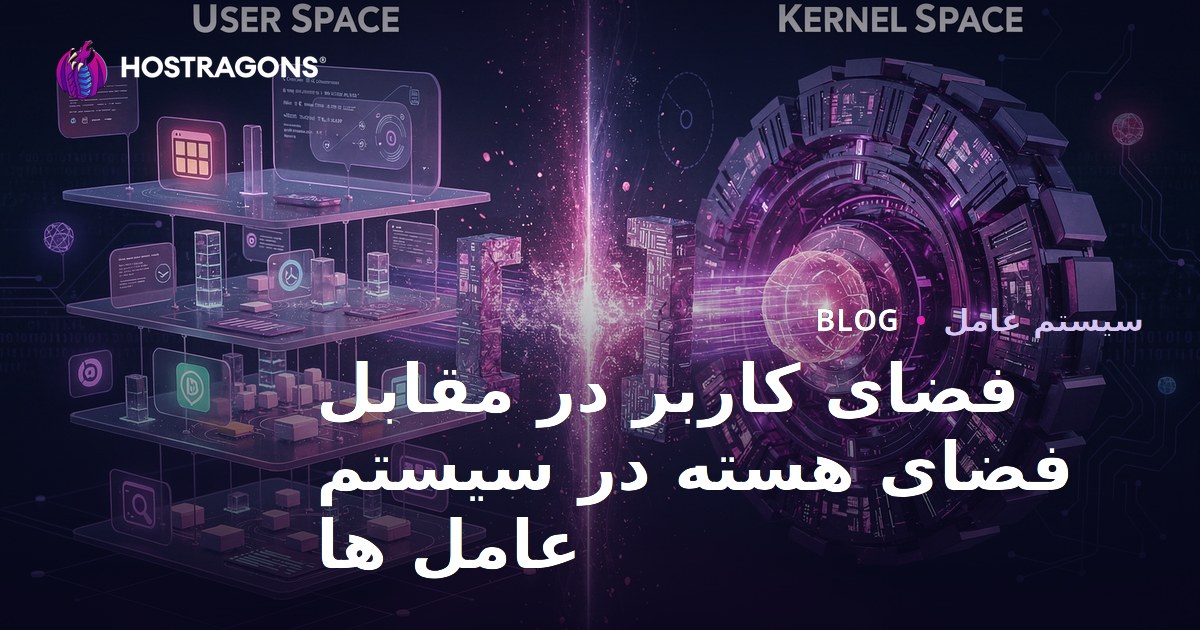 فضای کاربر در مقابل فضای هسته در سیستم عامل ها