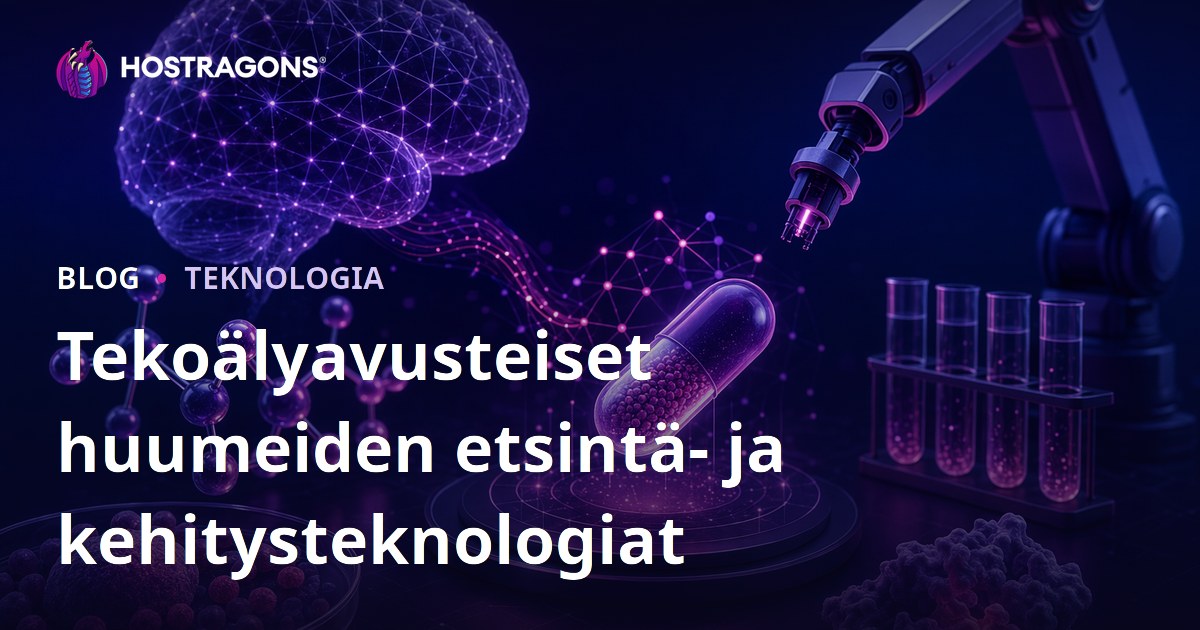 Tekoälyavusteiset huumeiden etsintä- ja kehitysteknologiat