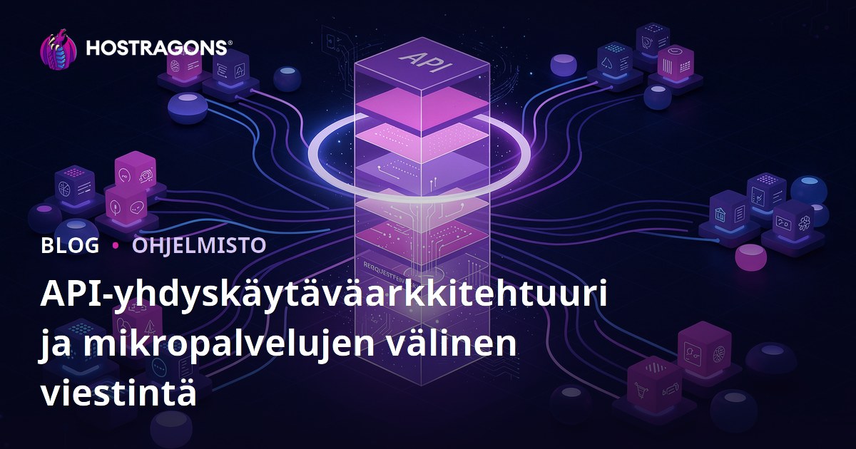 API-yhdyskäytäväarkkitehtuuri ja mikropalvelujen välinen viestintä