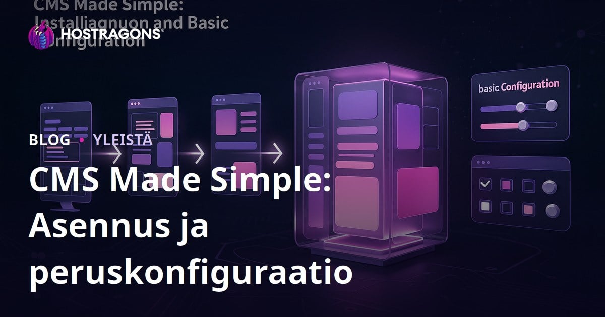 CMS Made Simple: Asennus ja peruskonfiguraatio