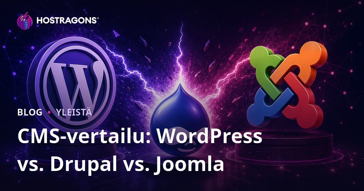 CMS-vertailu: WordPress vs. Drupal vs. Joomla