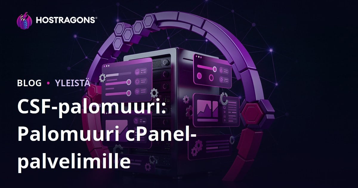 CSF Firewall: Palomuuri cPanel-palvelimille