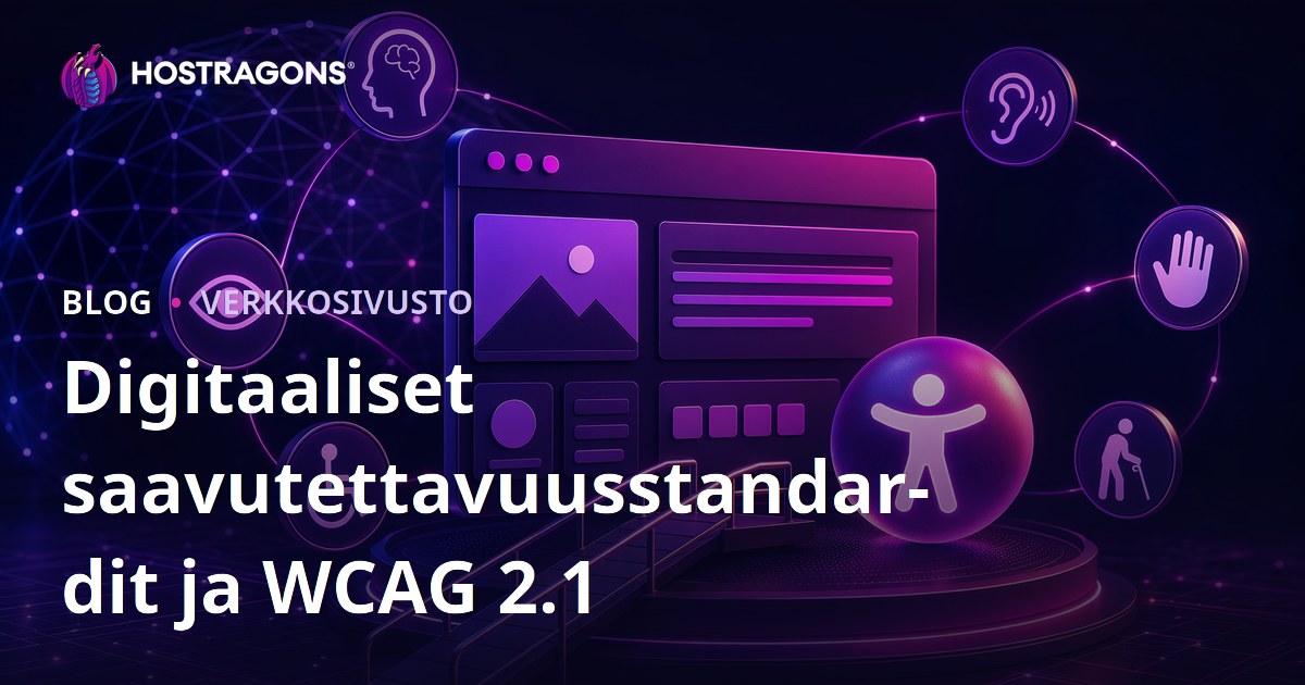Digitaaliset saavutettavuusstandardit ja WCAG 2.1