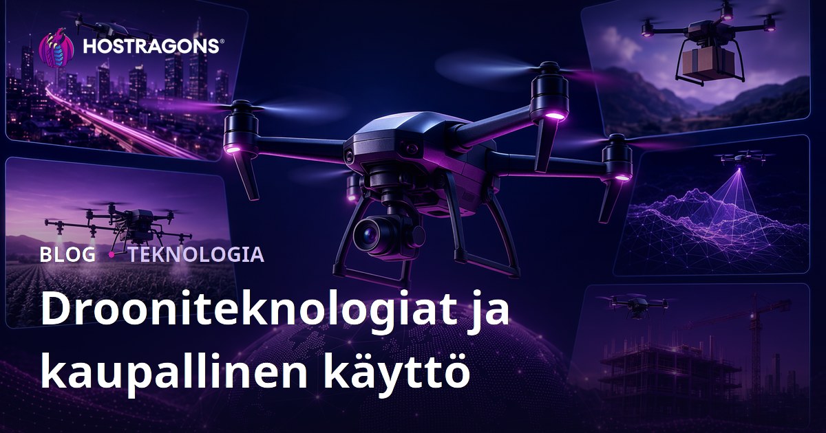 Drooniteknologiat ja kaupallinen käyttö