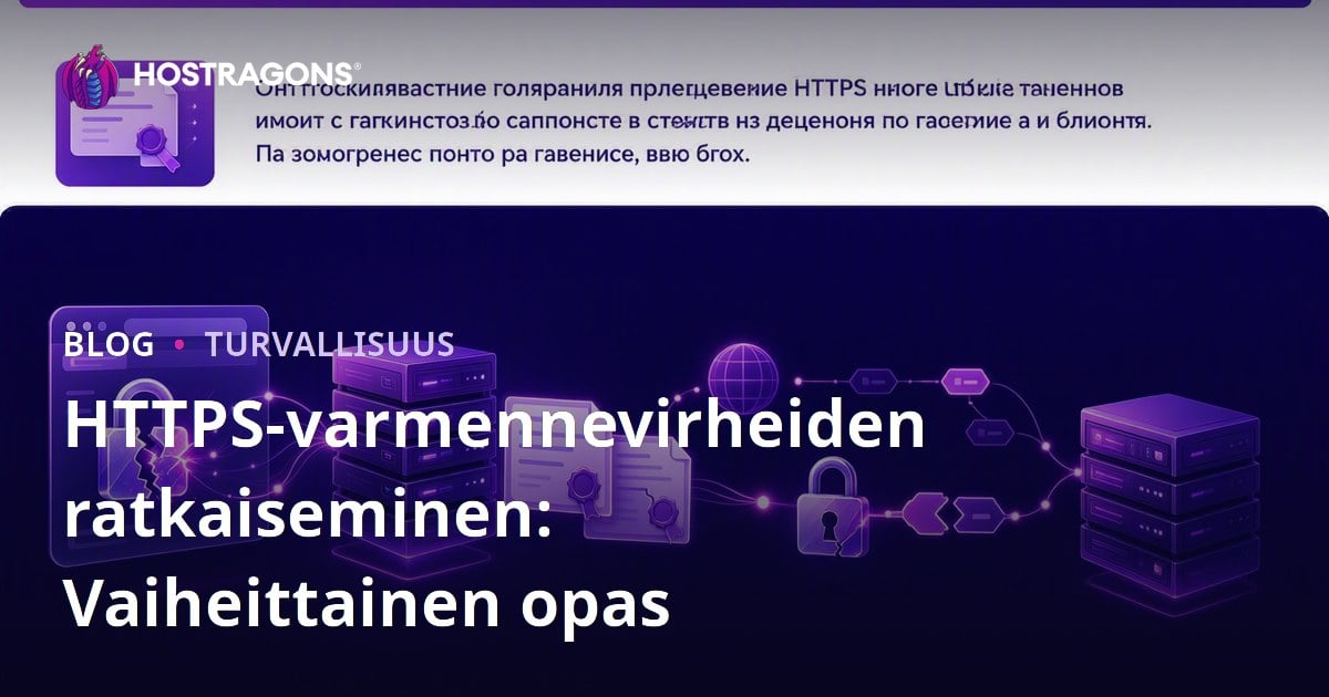 HTTPS-varmennevirheiden ratkaiseminen: Vaiheittainen opas