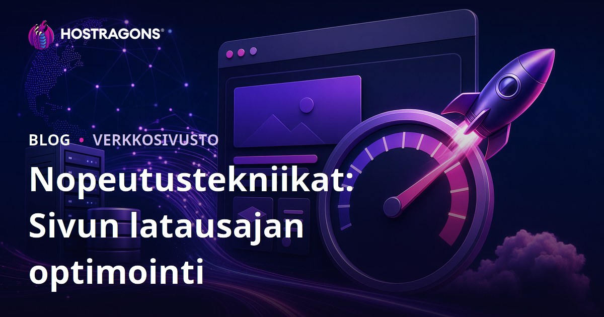 Nopeutustekniikat: Sivun latausajan optimointi