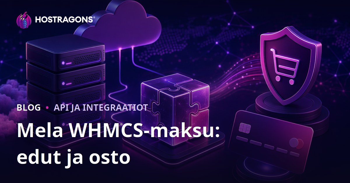 Mela WHMCS-maksu: edut ja osto